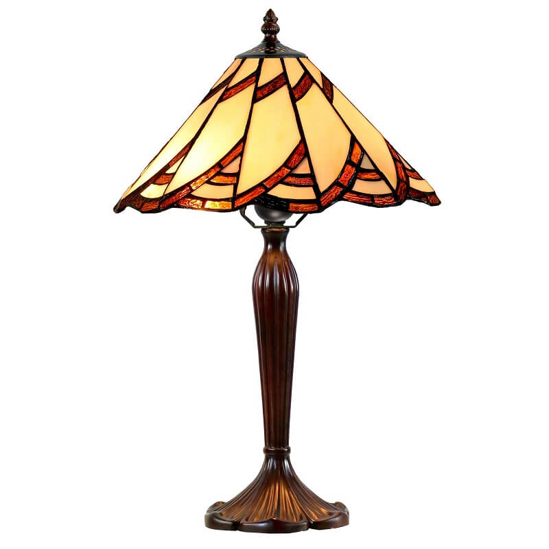 Wedges Tiffany Style Stained Glass Table Lamp