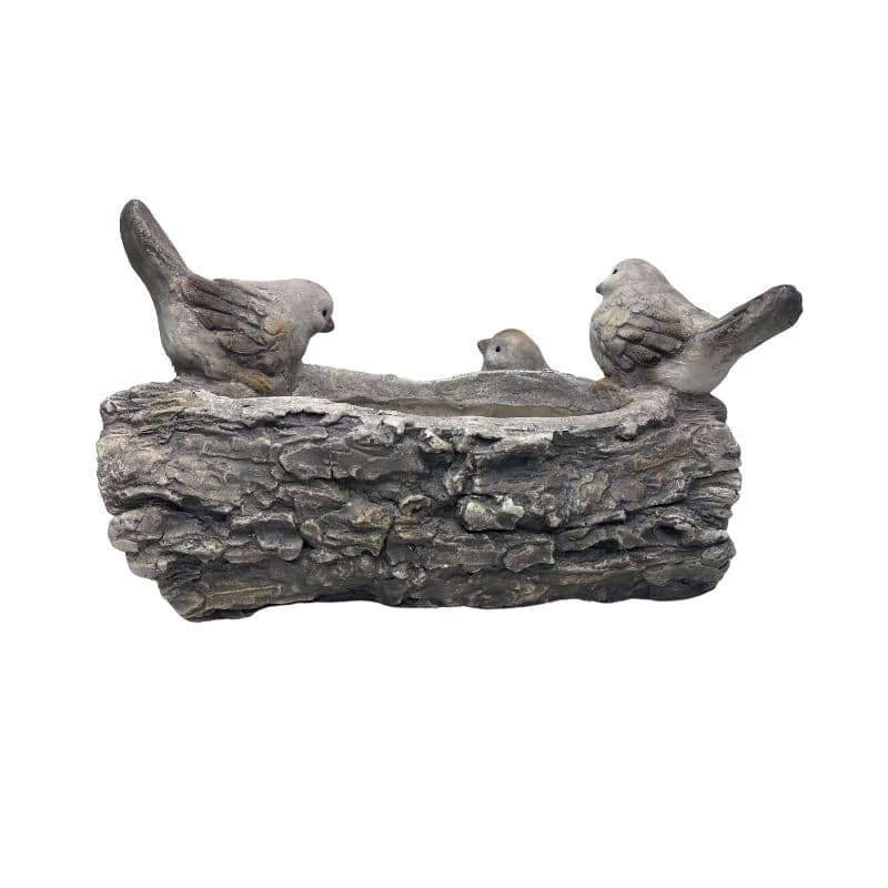 Welcome 3 Birds Planter Garden Decor