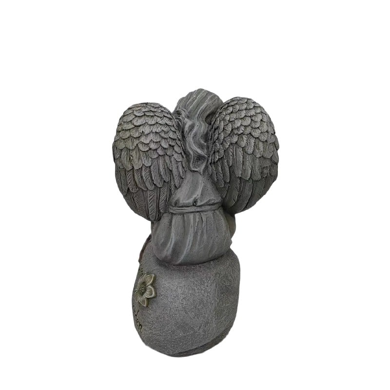 Welcome Angel with Solar Light Garden Decor