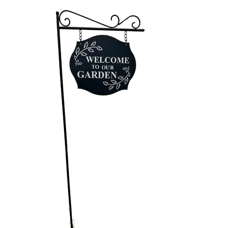 Welcome To Our Garden Laser-Cut Stake