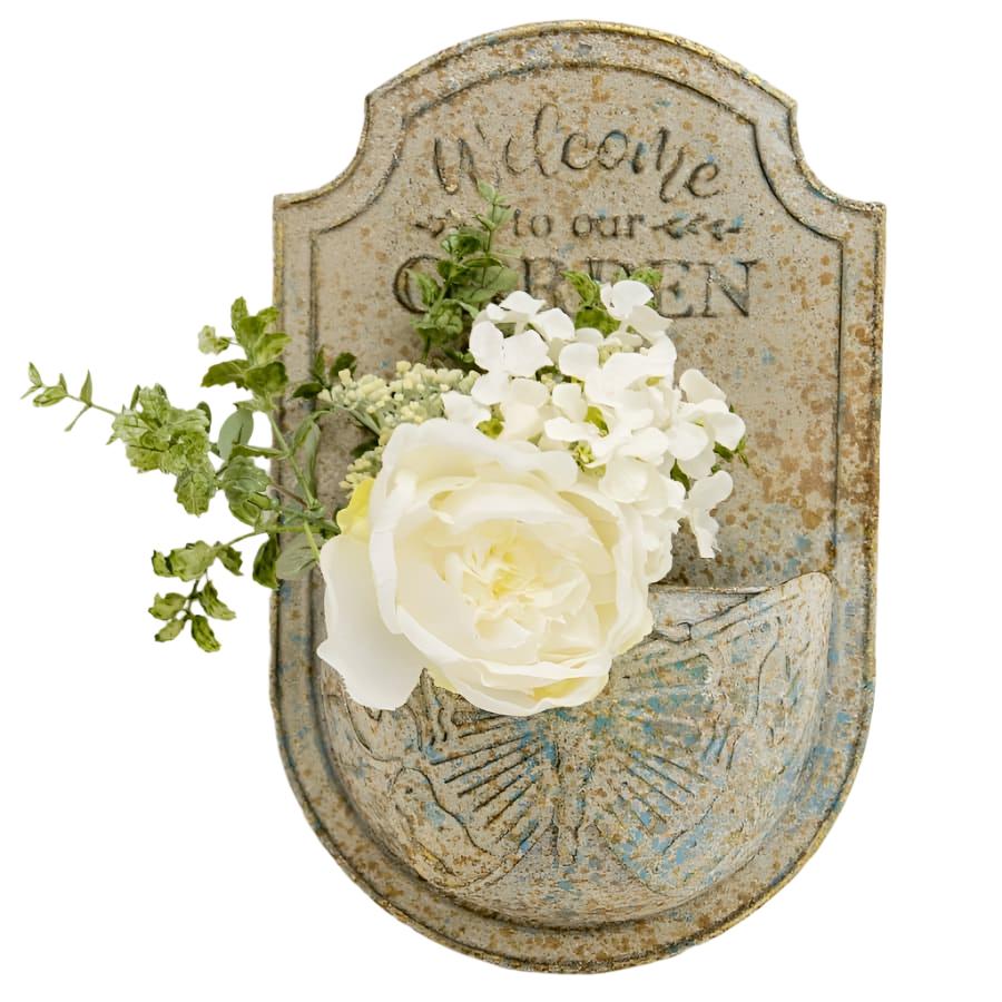 "Welcome to Our Garden" Butterfly Wall Planter