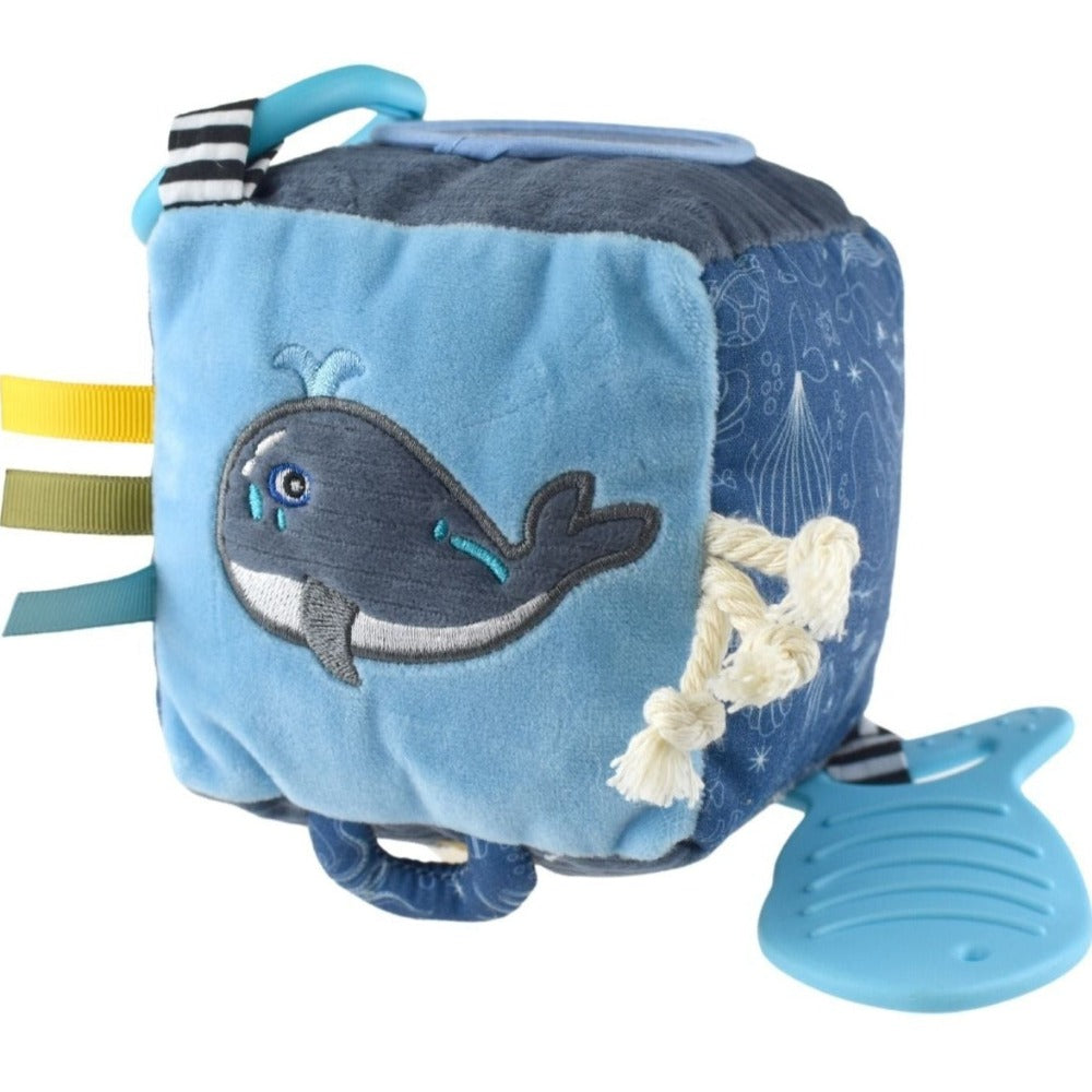 Whale Snuggle Soft Sensation Baby Cube Toy