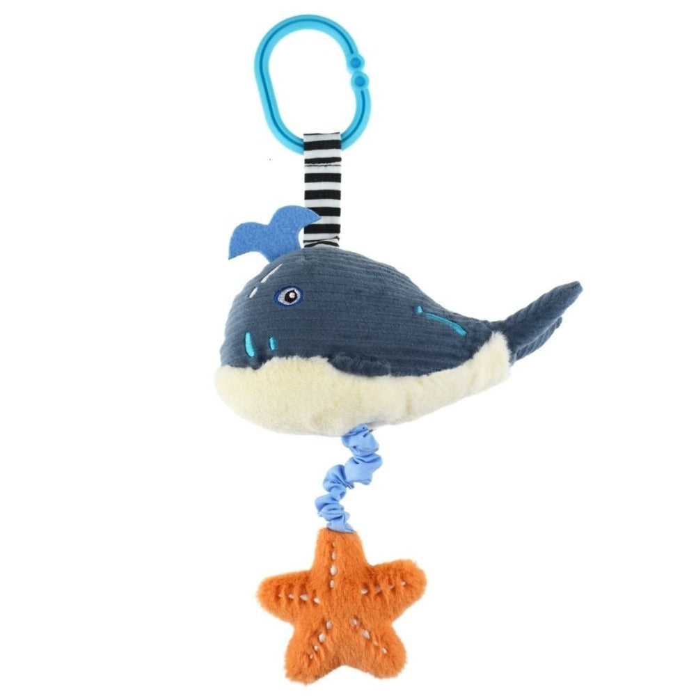 Whale Star Snaggy Baby Jiggler Toy