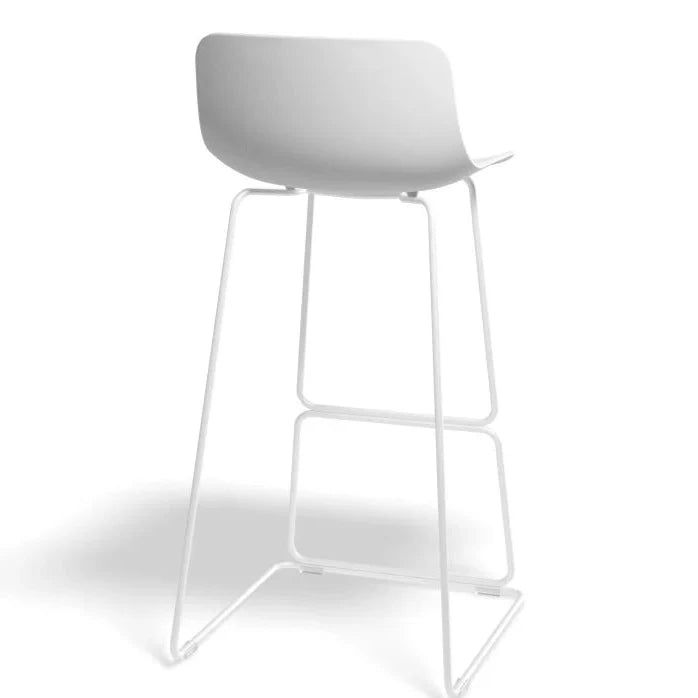 White Cloud High Shell Stool (Available in 2 Sizes)