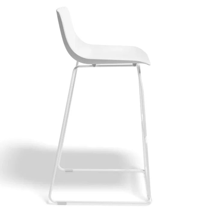 White Cloud High Shell Stool (Available in 2 Sizes)