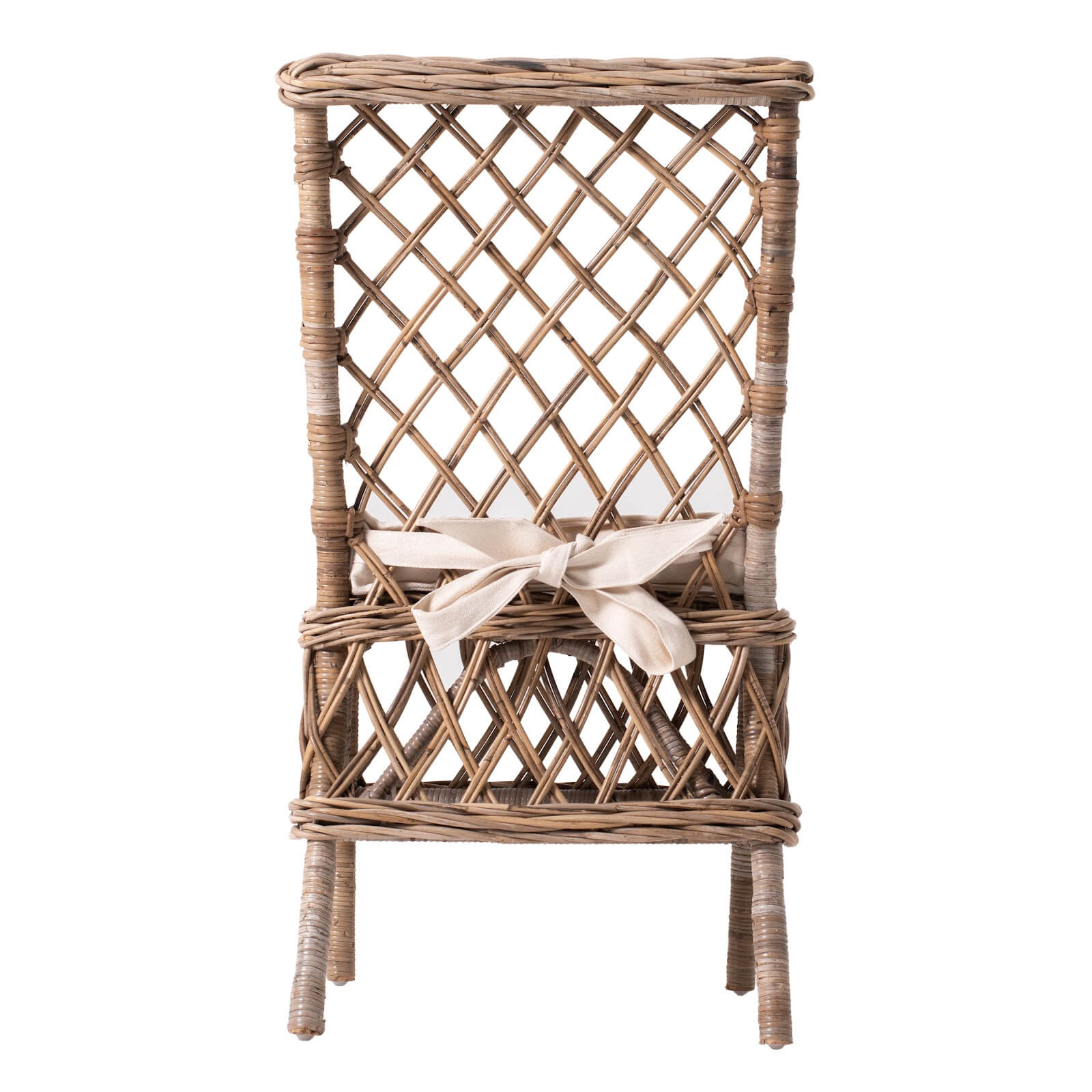 Wicker Haven Rattan Dining Armless Chair (Set of 2)