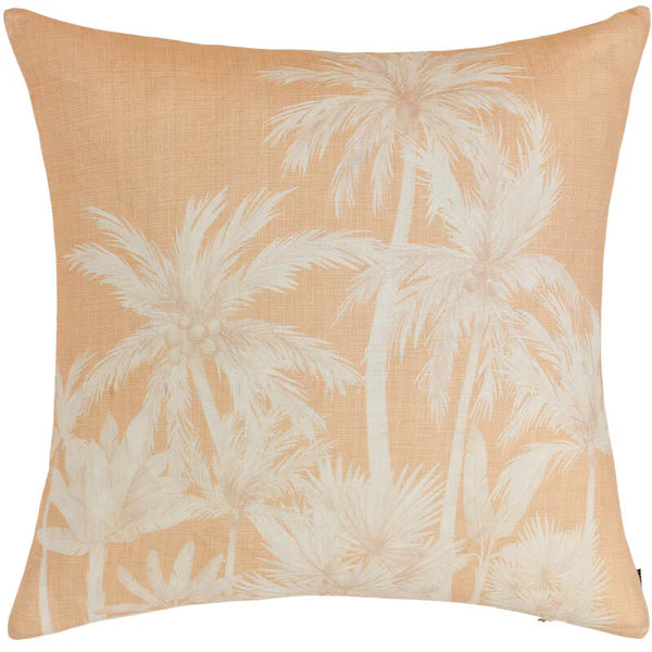 Wild Tropics Nude Square Linen Cushion - 50x50cms