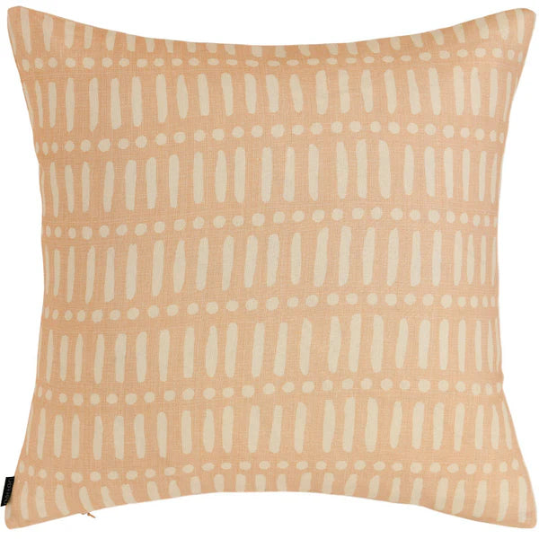 Wild Tropics Nude Square Linen Cushion - 50x50cms