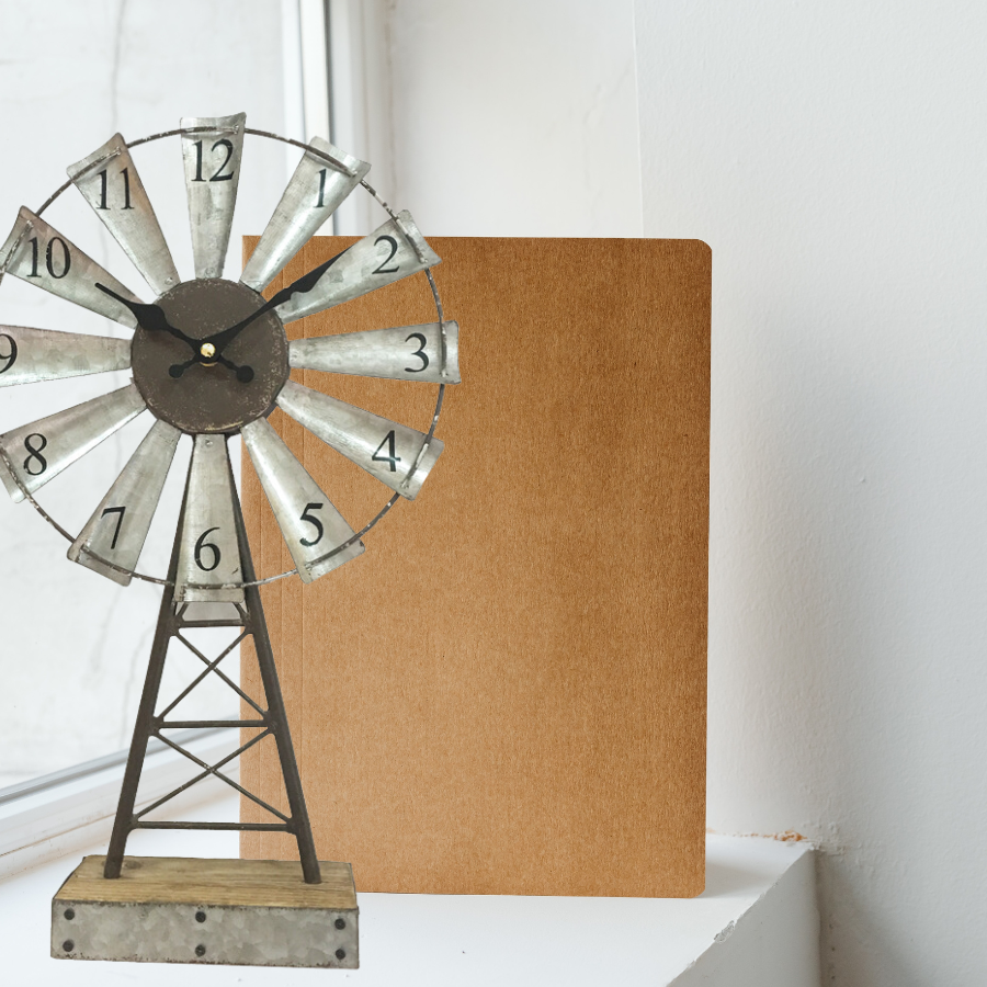 Windmill Table Clock