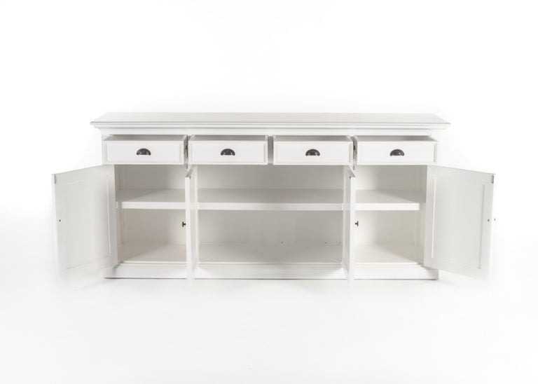 Windsor Classic Buffet - Mahogany Frame in White Finish