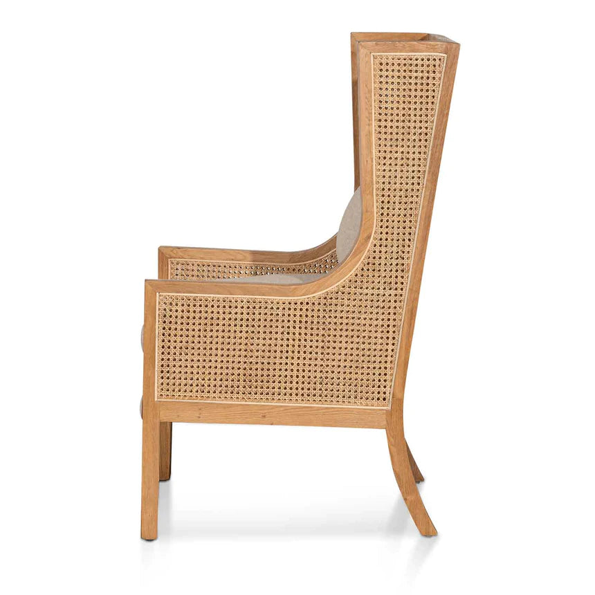 Wingback Rattan Lounge Chair