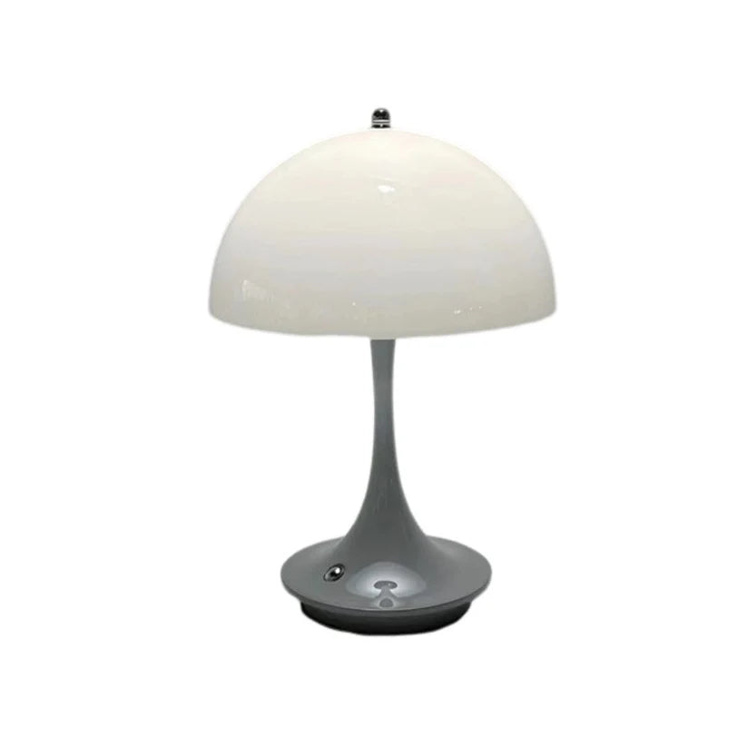 Wireless Rechargeable Mushroom Lamp - Grey