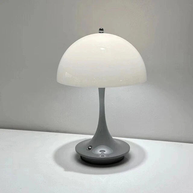 Wireless Rechargeable Mushroom Lamp - Grey