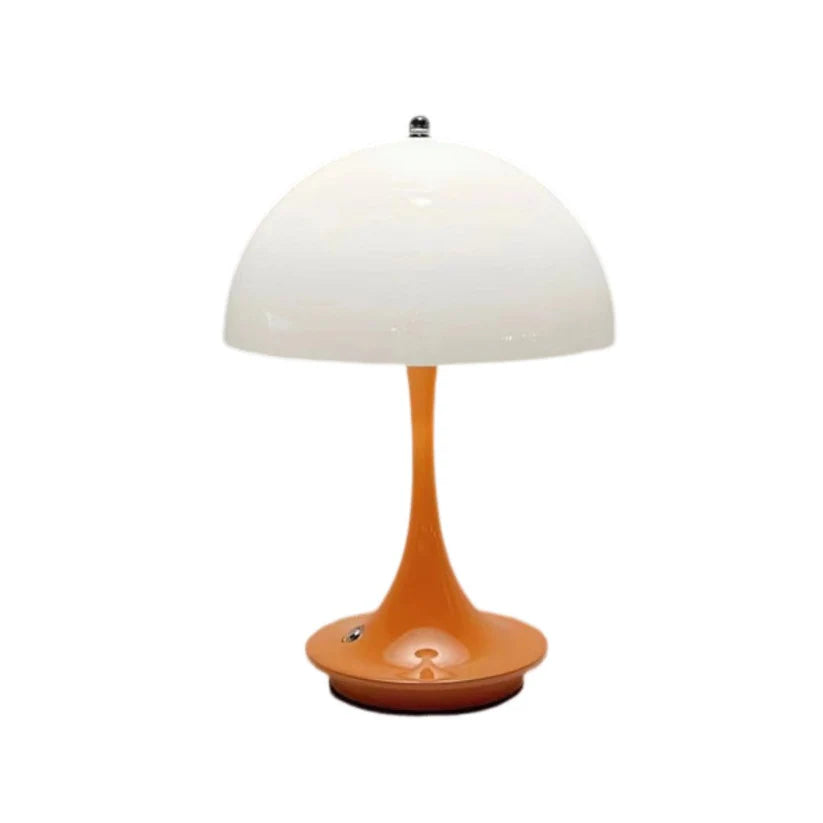 Wireless Rechargeable Mushroom Lamp - Orange