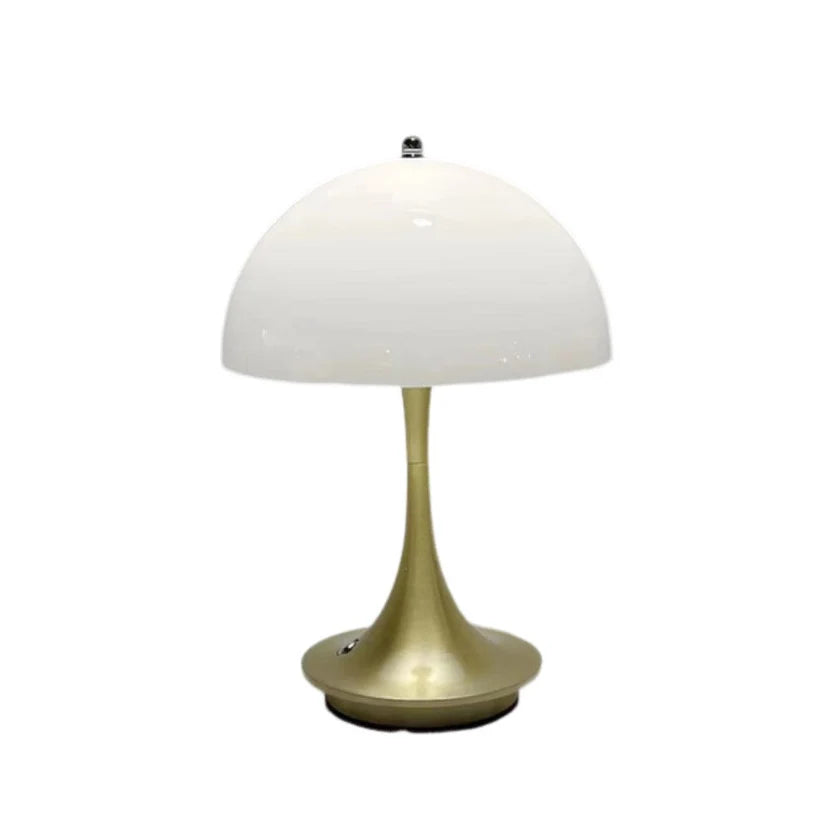 Wireless Rechargeable Mushroom Lamp - White