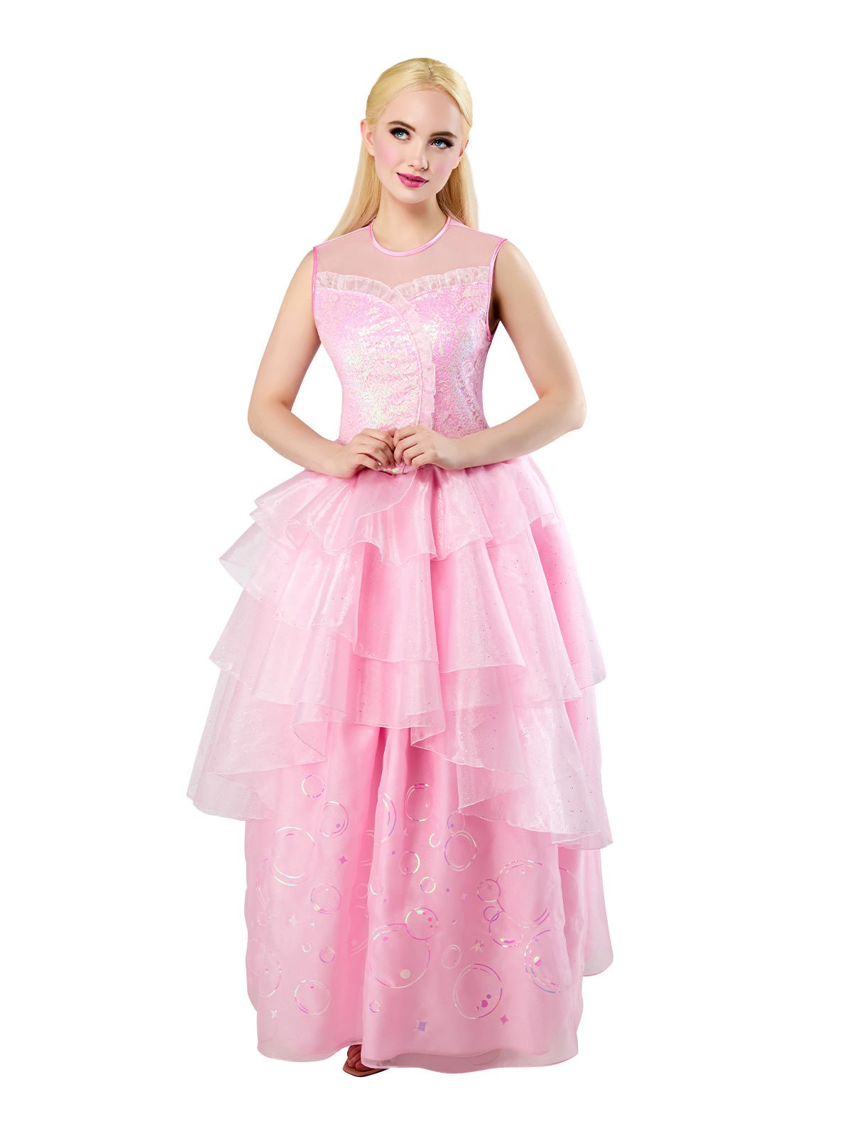 Wizard of Oz Glinda Deluxe Sleeveless Women's Costumes (Available in 4 Sizes)