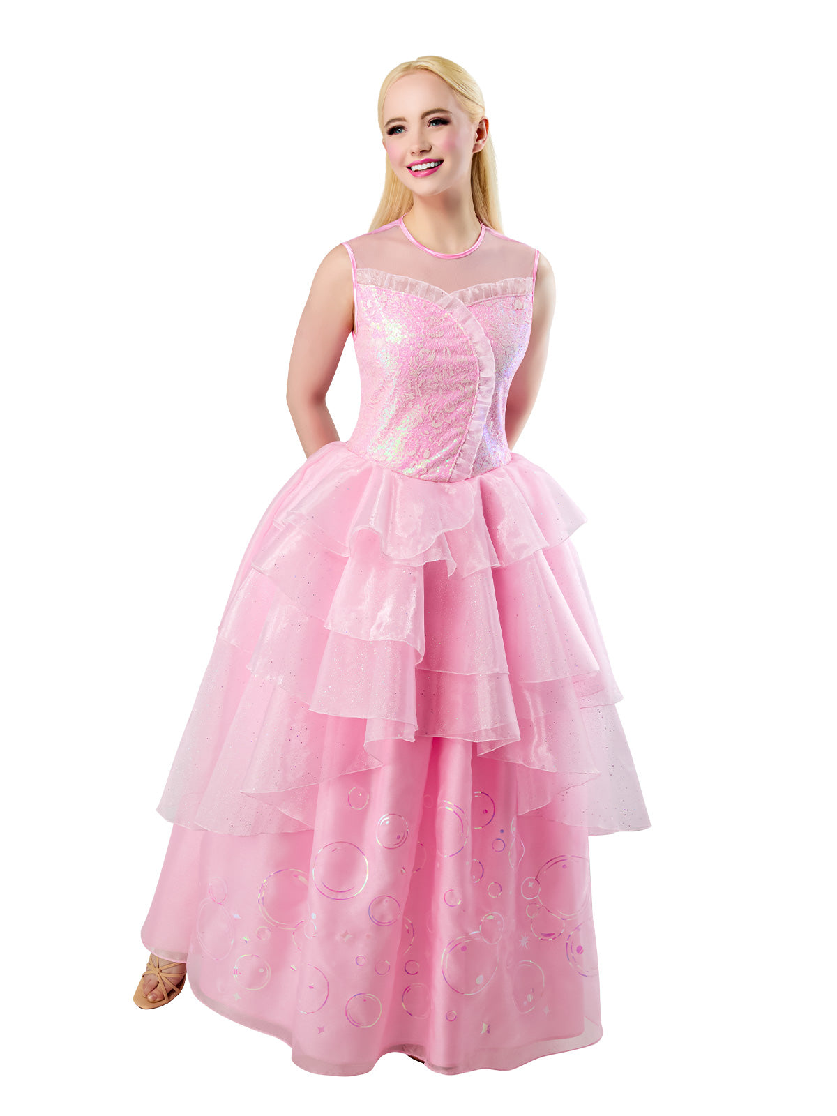 Wizard of Oz Glinda Deluxe Sleeveless Women's Costumes (Available in 4 Sizes)