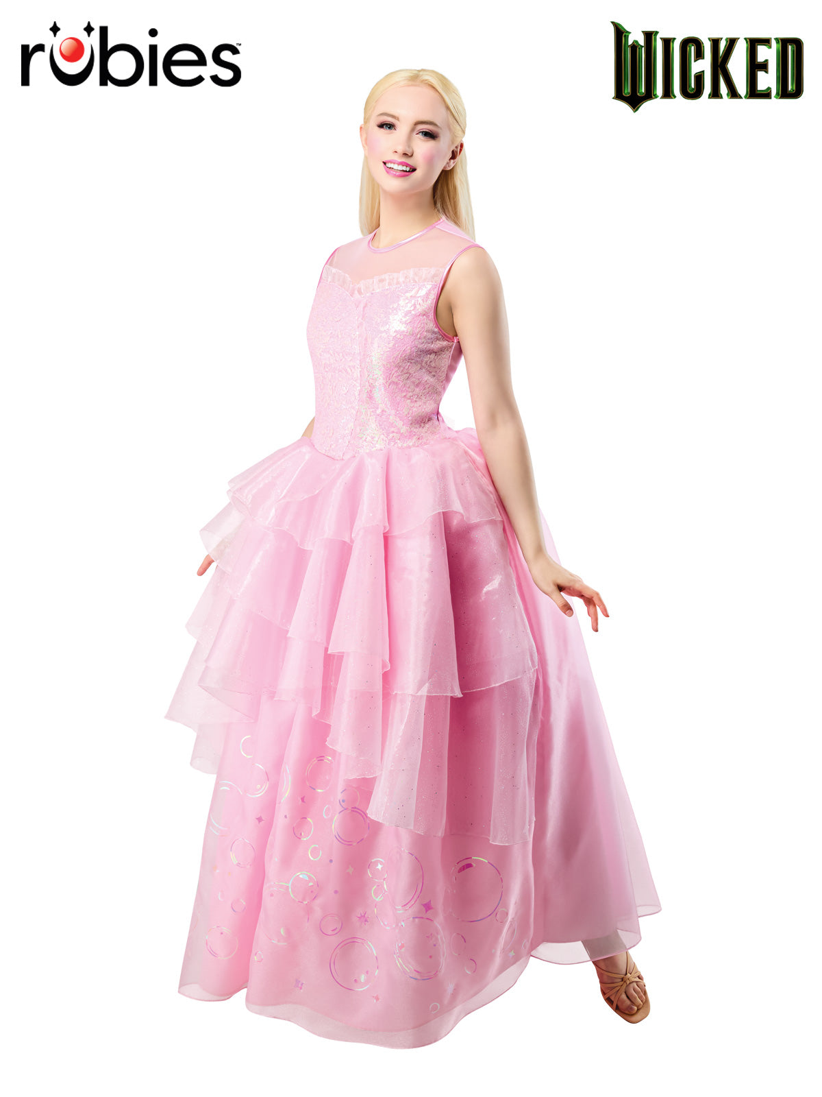 Wizard of Oz Glinda Deluxe Sleeveless Women's Costumes (Available in 4 Sizes)