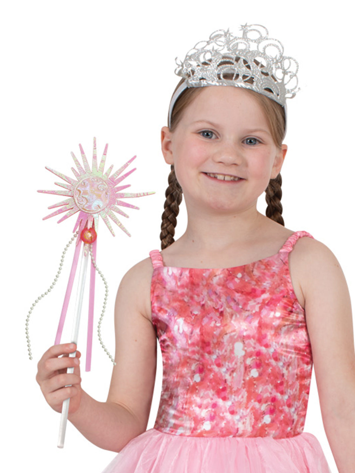 Wizard of Oz Glinda The Witch Star Wand & Tiara Set Costume Accessory