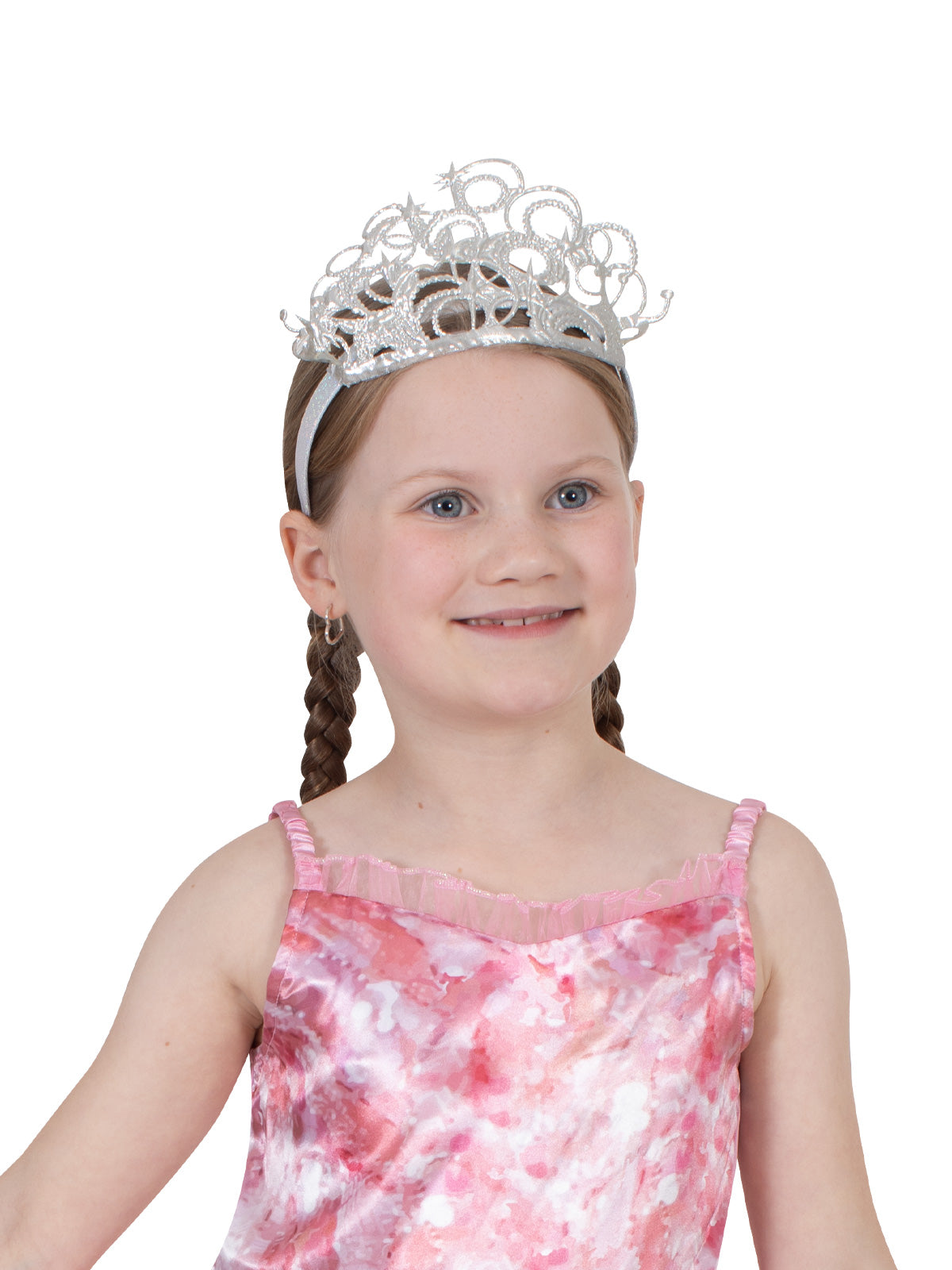 Wizard of Oz Glinda The Witch Silver Tiara Costume Accessory