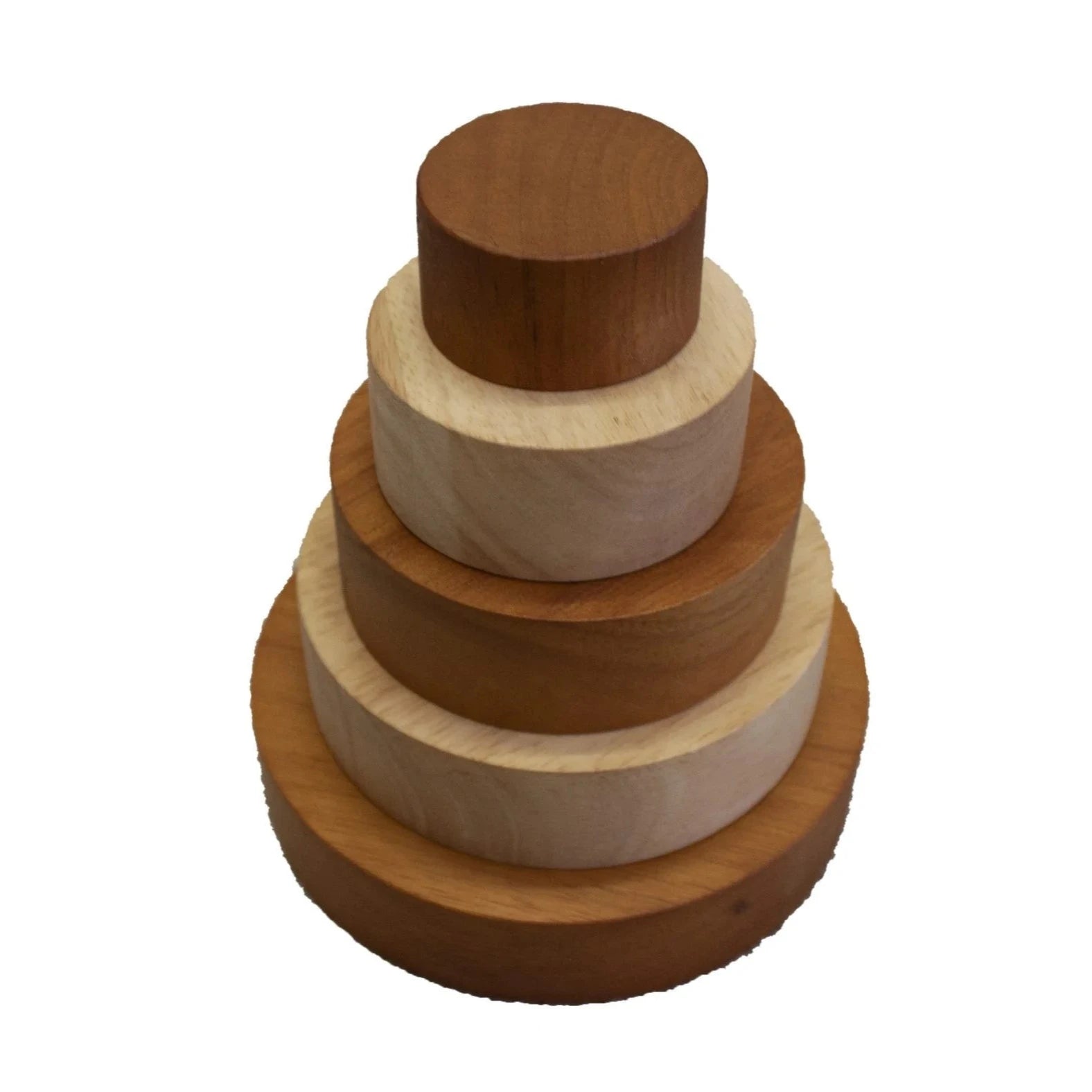 Wooden 2 Tone Stacking and Nesting Bowls