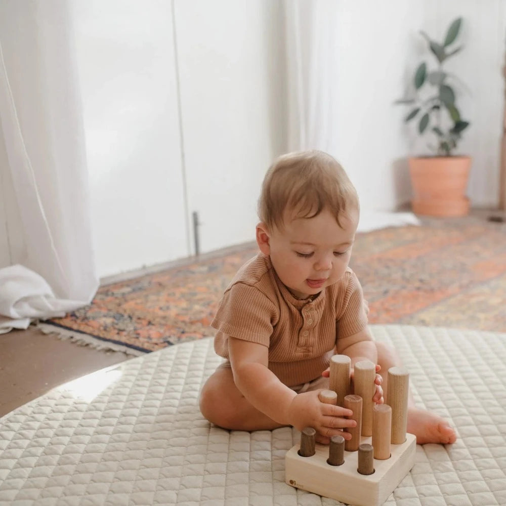 Wooden 9 Pole Toddler Activity Puzzle