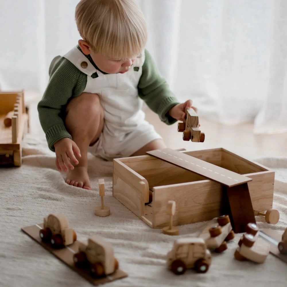 Wooden All in One Car Play Set