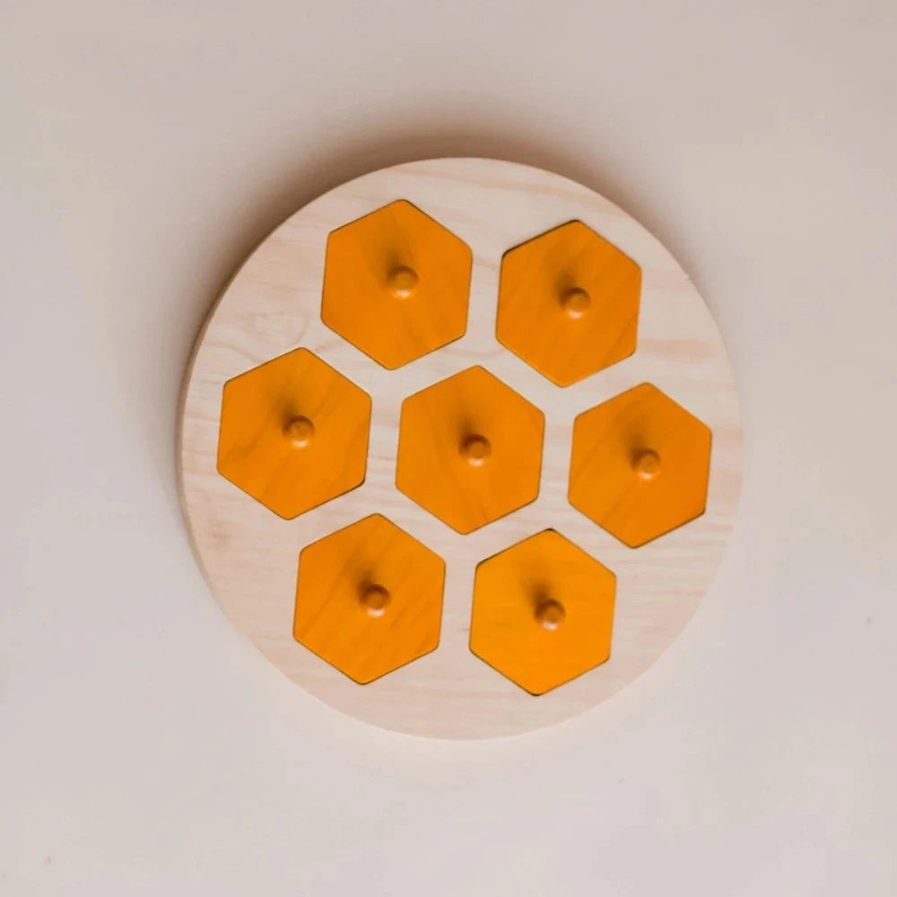 Wooden Bee Life Cycle Hive 28cms