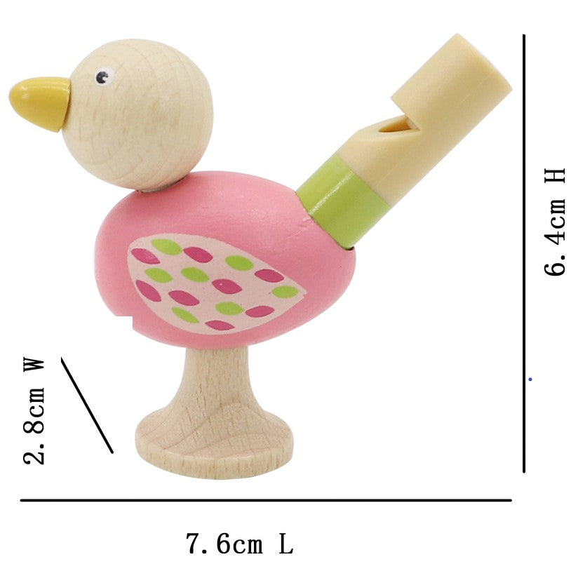 Wooden Bird Whistles Set of 4