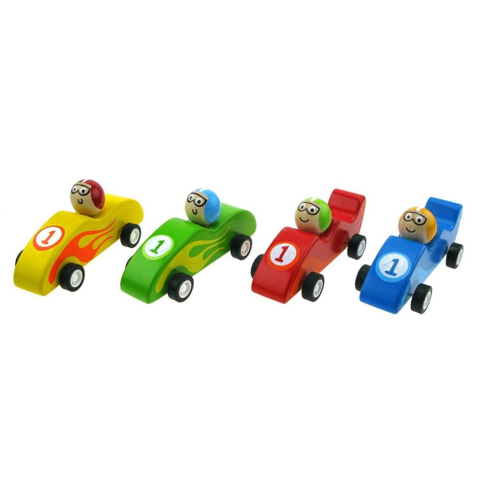 Wooden Pull Back Racing Car (Random Pick)