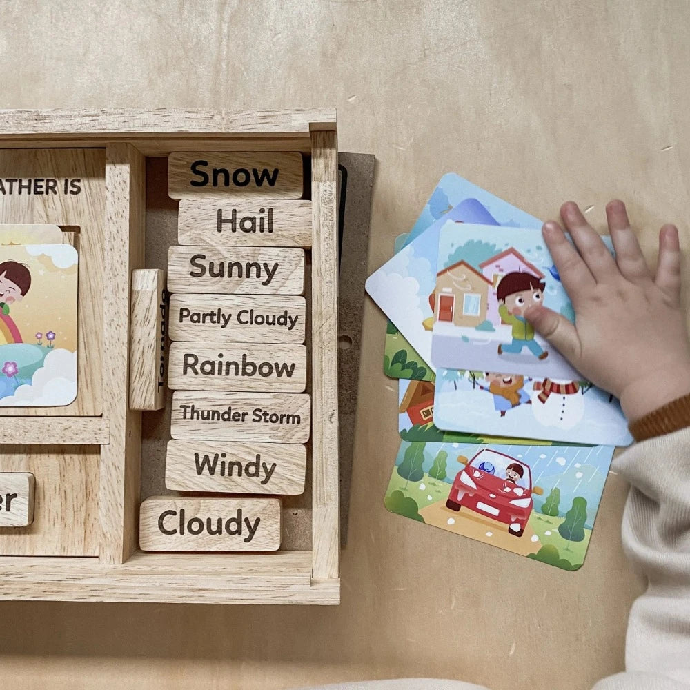 Wooden Box Weather Play Set