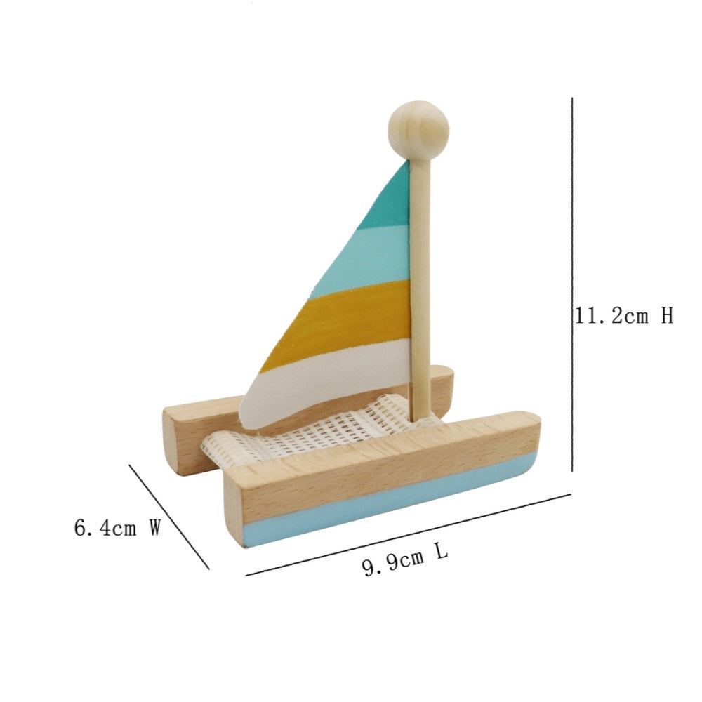 Wooden Catamaran Kids Water Play (Available in 2 Colors)