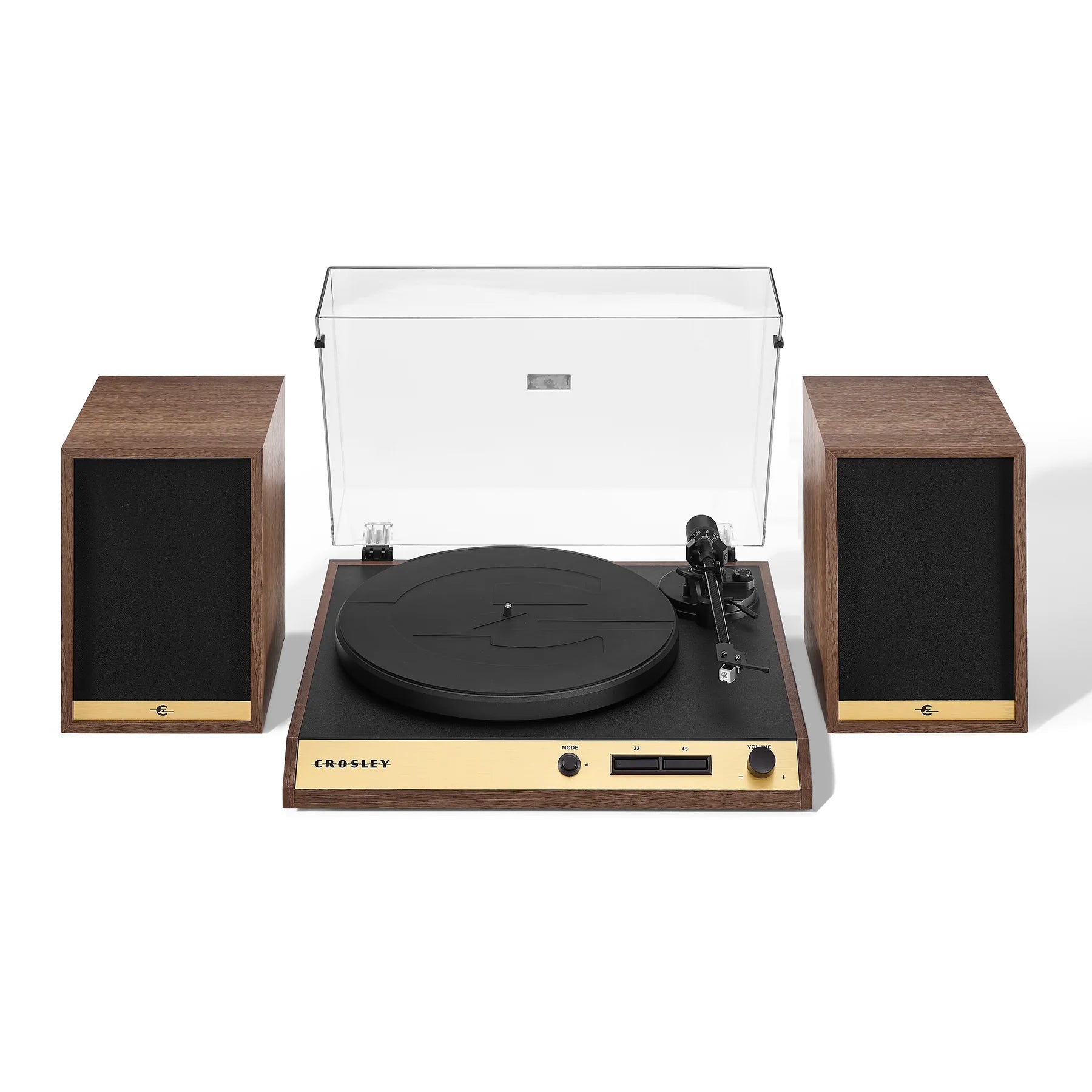 Wooden Crosley Record Vinyl Shelf Turntable