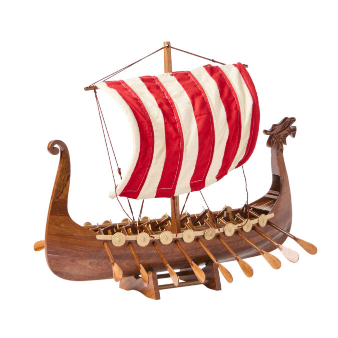 Wooden Drakkar Viking Longship - 40cms