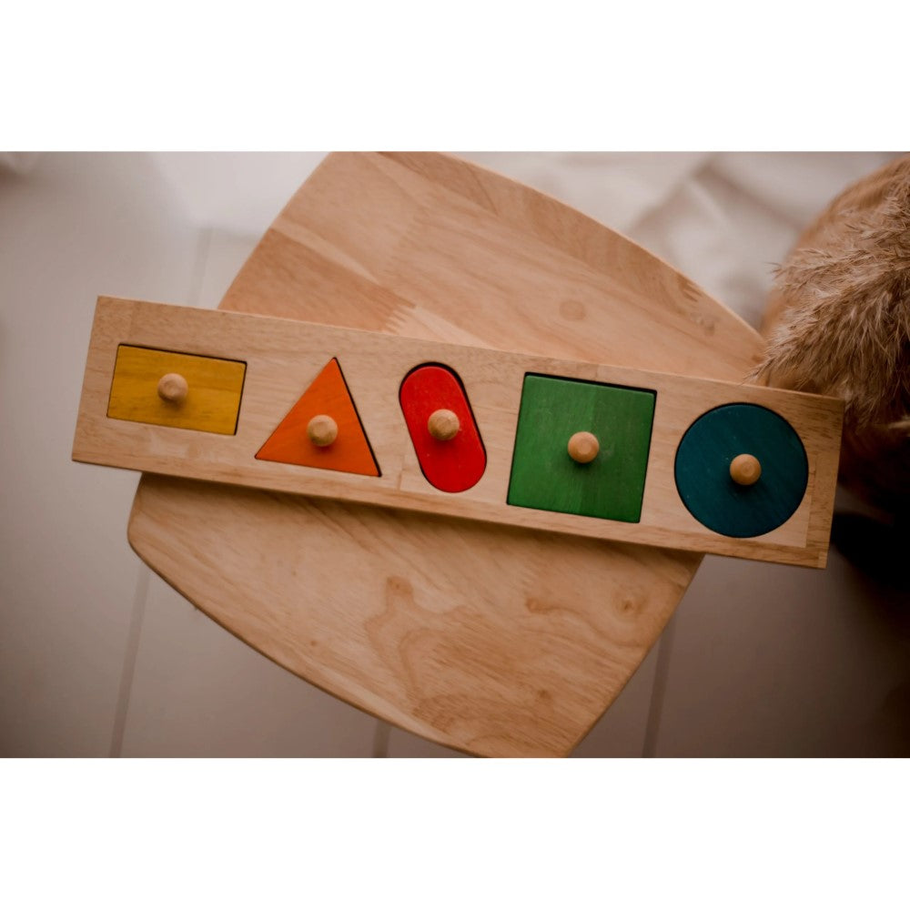 Wooden Giant Shape Knob Puzzle