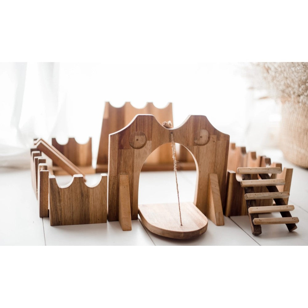 Wooden Jumbo Castle Building Set