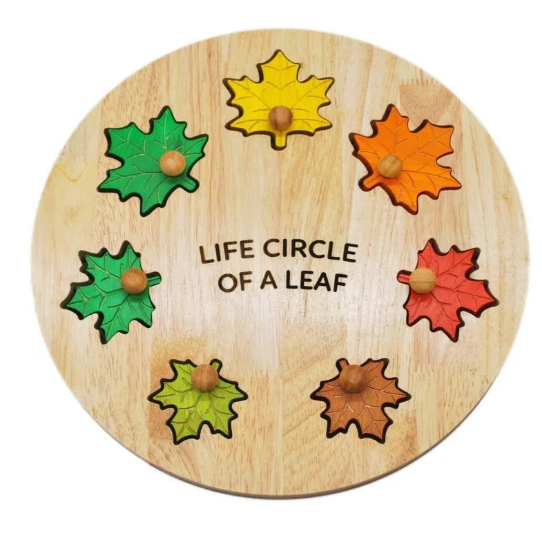 Wooden Leaf Circle of Life Puzzle