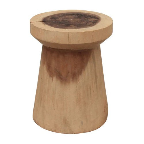 Wooden Mushroom Stool Bedside Table