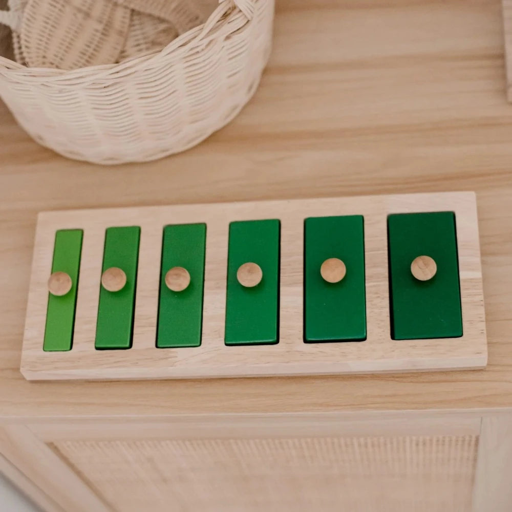 Wooden Narrow-Wide Knob Puzzle