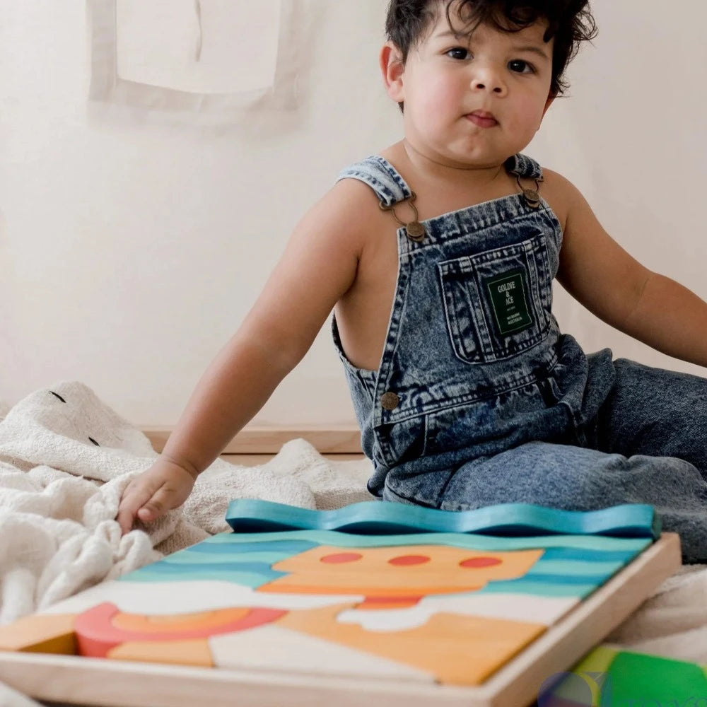 Wooden Ocean & Ship Puzzle Play Set