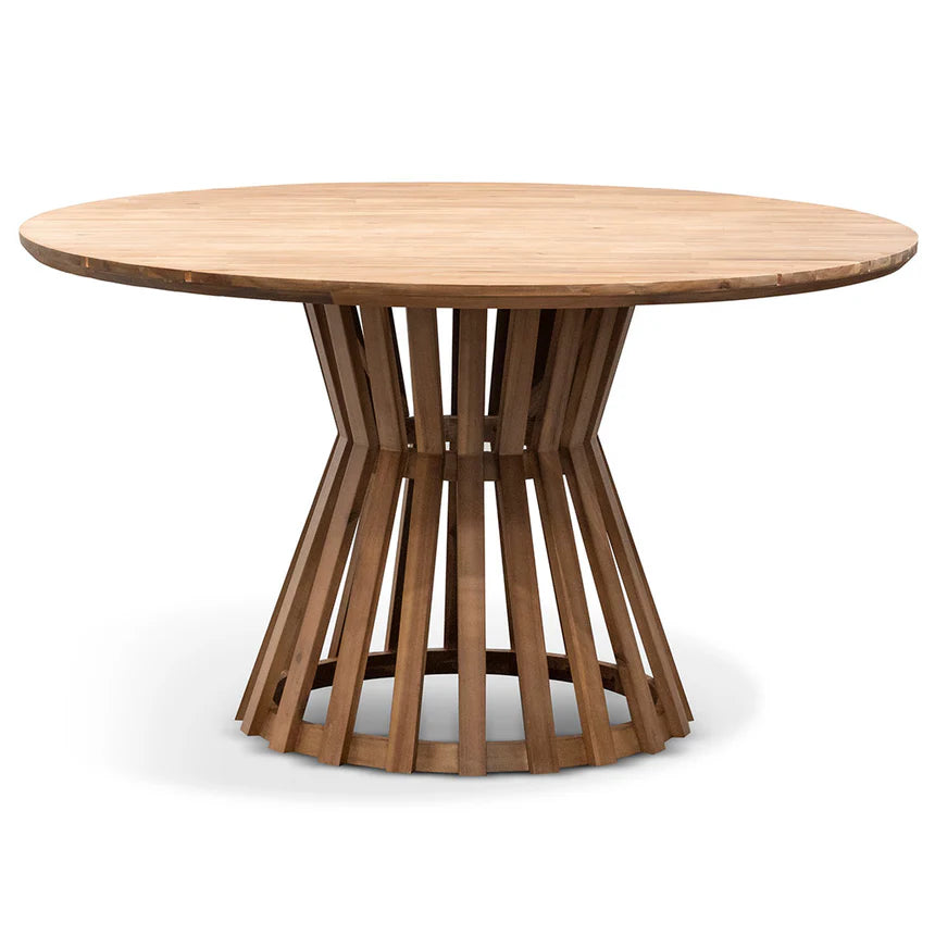 Wooden Round Dining Table 135cms - Natural