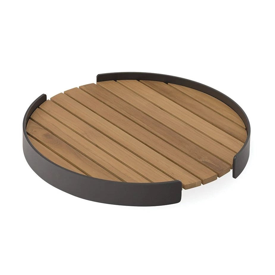 Wooden Round Serving Tray (Available in 2 colors)