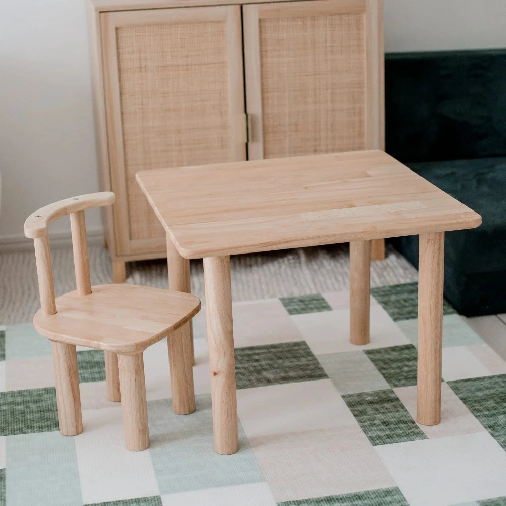 Wooden Toddler Table and Chairs Set