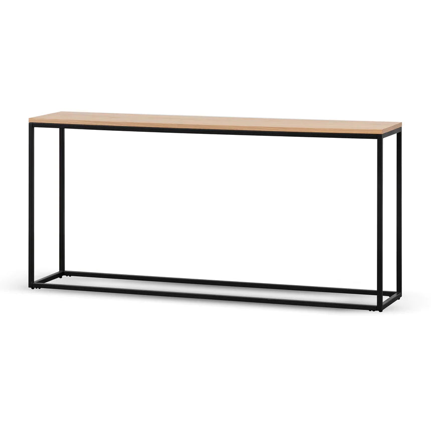 Wooden Top Metal Frame Console Table 160cms