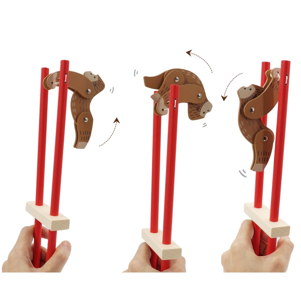 Wooden Trapeze Animals Set of 3