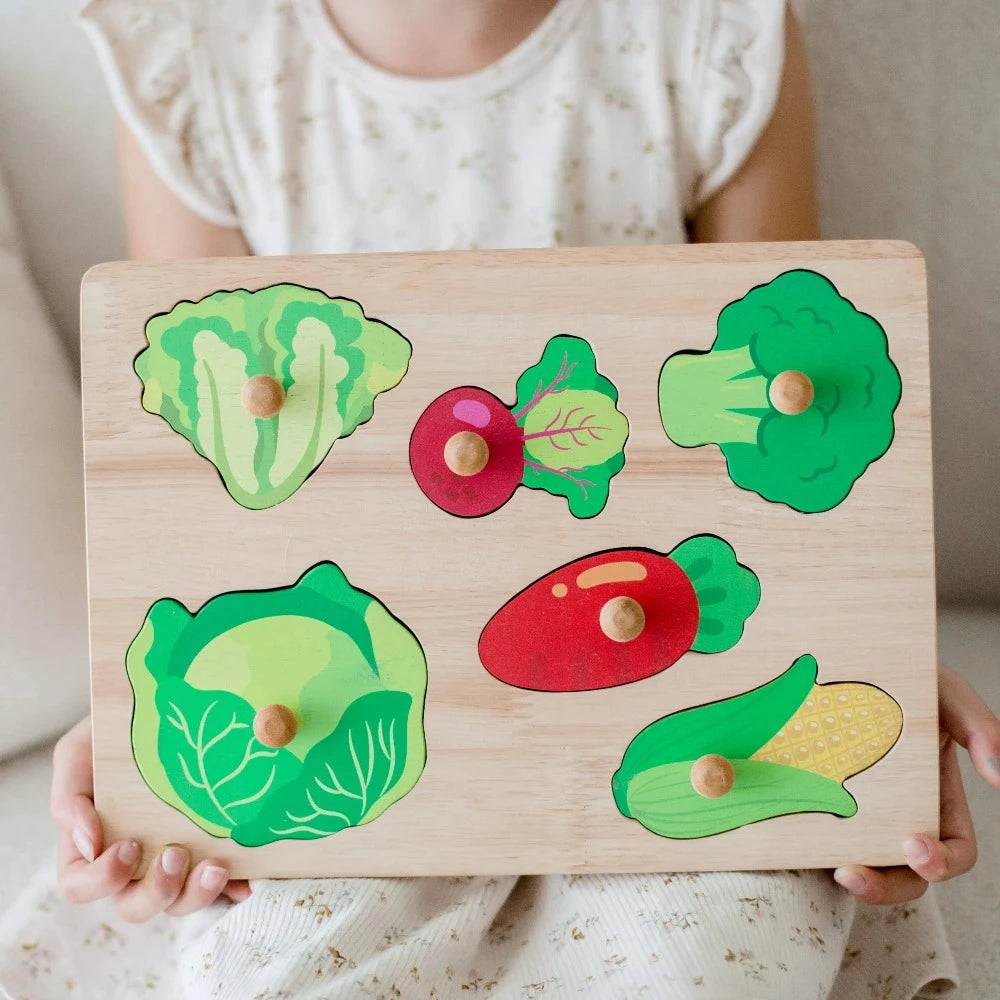 Wooden Vegetable Knob Puzzle