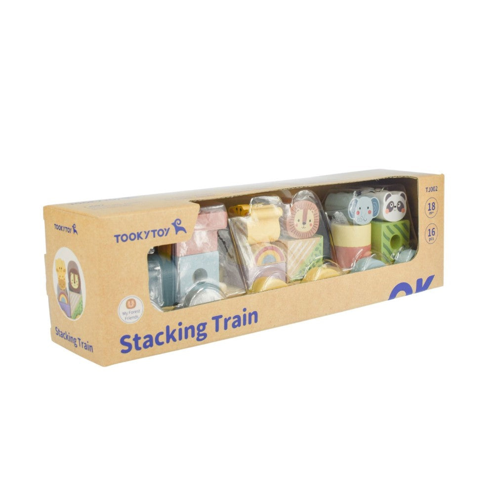 Wooden Stacking Animals Train Set