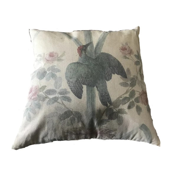 Woodpecker Bird Printed Cushion 45x45cms