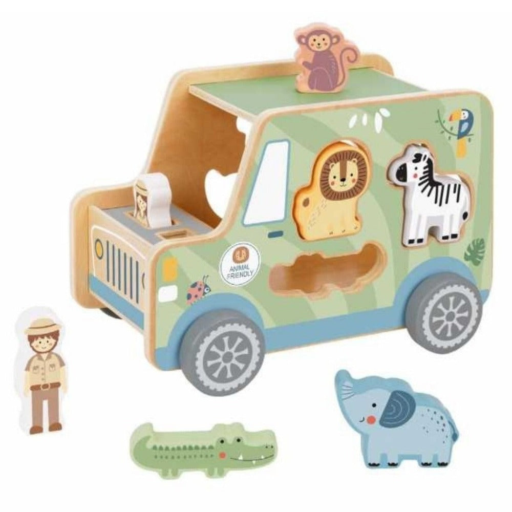 Forest Friends Animals Jeep Kids Shape Sorter Playset