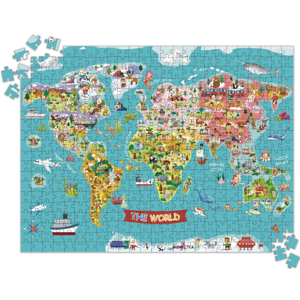 World Map 500 Pcs Jigsaw Puzzle
